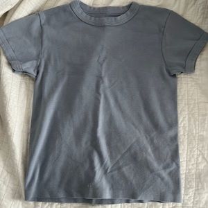 brandy melville baby blue tee
